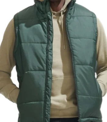 John Barnett The Feud S01 Green Quilted Vest