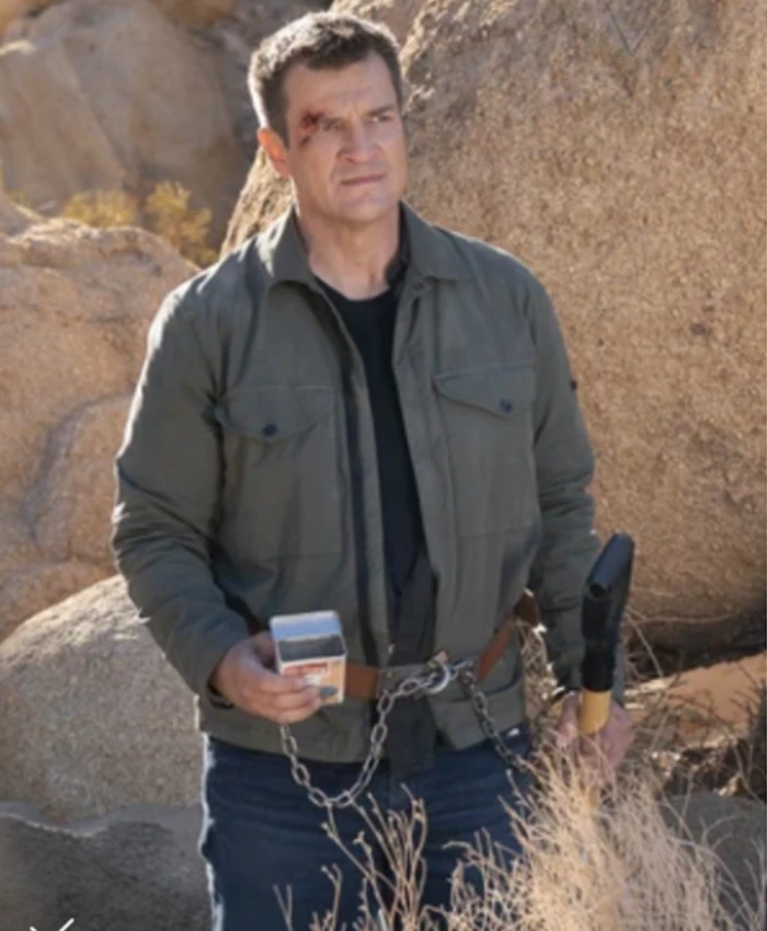 John Nolan The Rookie S07 Olive Green Jacket John Nolan The Rookie S07 Olive Green Jacket