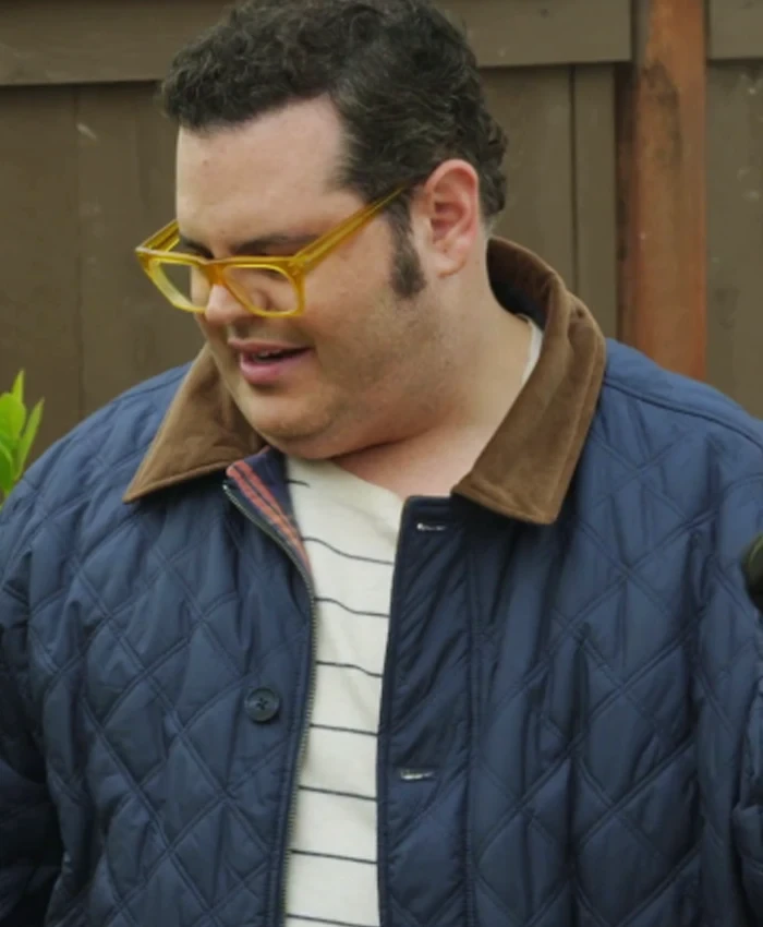 Josh Gad Celebrity IOU S10 Blue Quilted Jacket Josh Gad Celebrity IOU S10 Blue Quilted Jacket