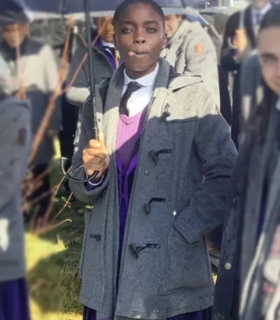 Joy Sunday Wednesday S02 Grey Coat