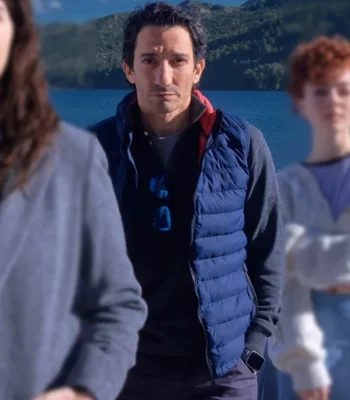 Juan Minujín Caught S01 Blue Puffer Vest