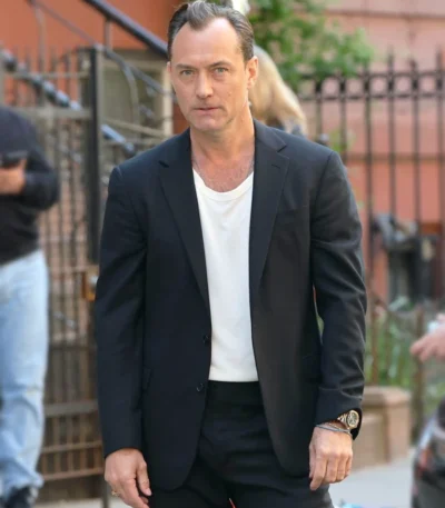 Jude Law Black Rabbit Black Blazer