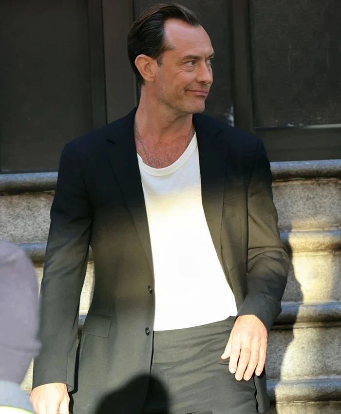 Jude Law Black Rabbit Black Blazer Jude Law Black Rabbit Black Blazer