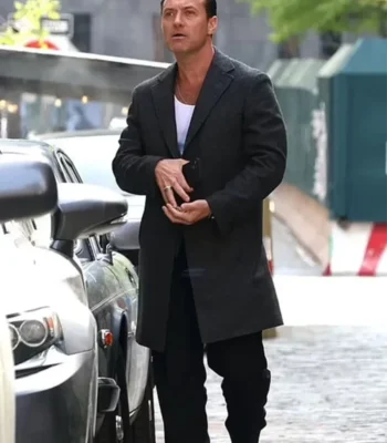 Jude Law Black Rabbit Trench Wool Coat