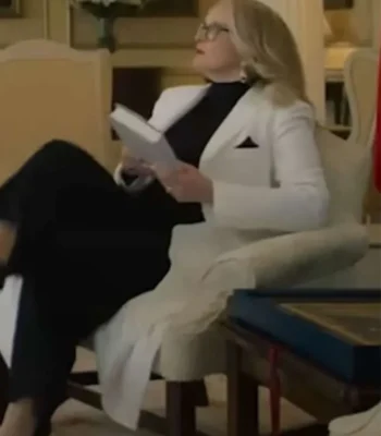 Julie Delpy Hostage S01 White Trench Coat
