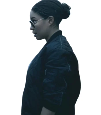 Jurnee Smollett Smoke S01 Quilted Bomber Jacket
