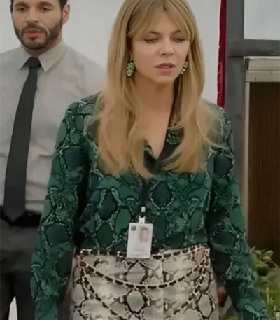 Kaitlin Olson High Potential Green Snake Shirt
