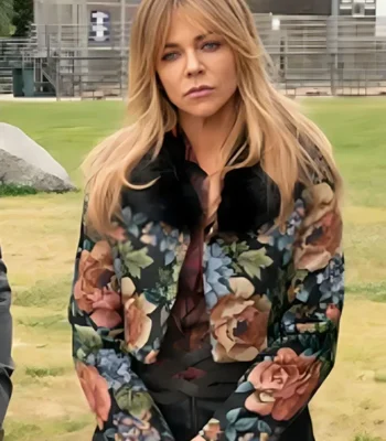 Kaitlin Olson High Potential S01 Jacquard Fur Coat
