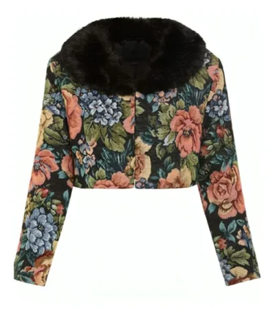 Kaitlin Olson High Potential S01 Jacquard Fur Coat