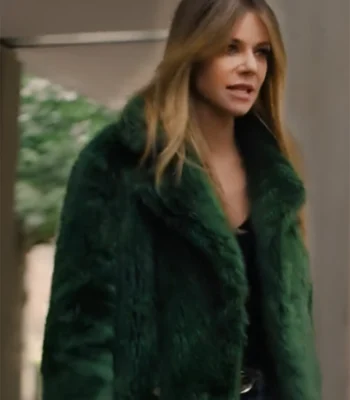 Kaitlin Olson High Potential S02 Green Fur Jacket