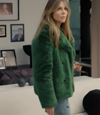 Kaitlin Olson High Potential S02 Green Fur Jacket