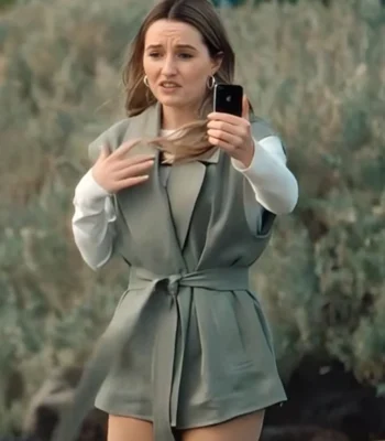 Kaitlyn Dever Apple Cider Vinegar Belted Vest