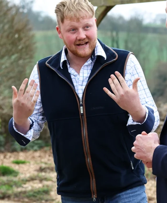Kaleb Cooper Clarkson’s Farm S04 Velvet vest Kaleb Cooper Clarkson’s Farm S04 Velvet vest