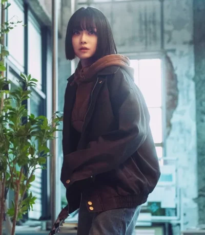 Kang Mi-na Twelve S01 Black Cotton Jacket