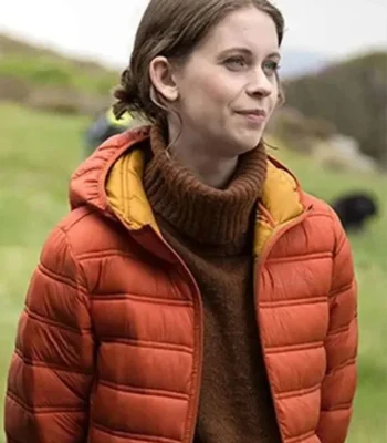 Kat Crichton An t-Eilean Red Puffer Jacket