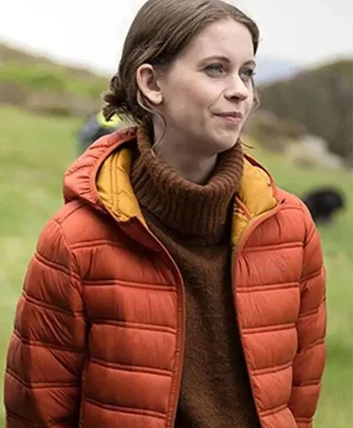 Kat Crichton An t-Eilean Red Puffer Jacket Kat Crichton An t-Eilean Red Puffer Jacket
