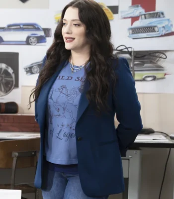 Kat Dennings Shifting Gears S02 Blue Blazer