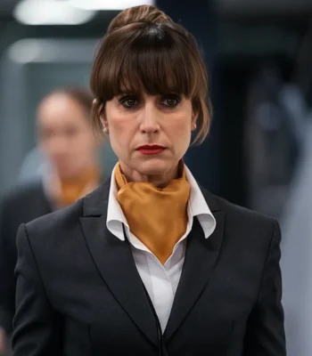 Katherine Kelly In Flight S01 Black Blazer