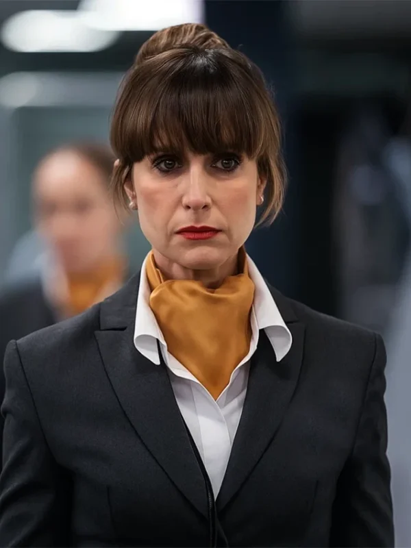 Katherine Kelly In Flight S01 Black Blazer