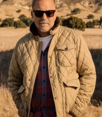 Kevin Costner’s The West Beige Quilted Jacket