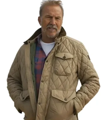 Kevin Costner’s The West Beige Quilted Jacket