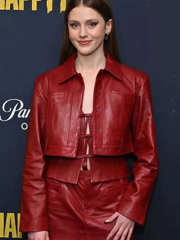 Khiyla Aynne Happy Face S01 Red Jacket