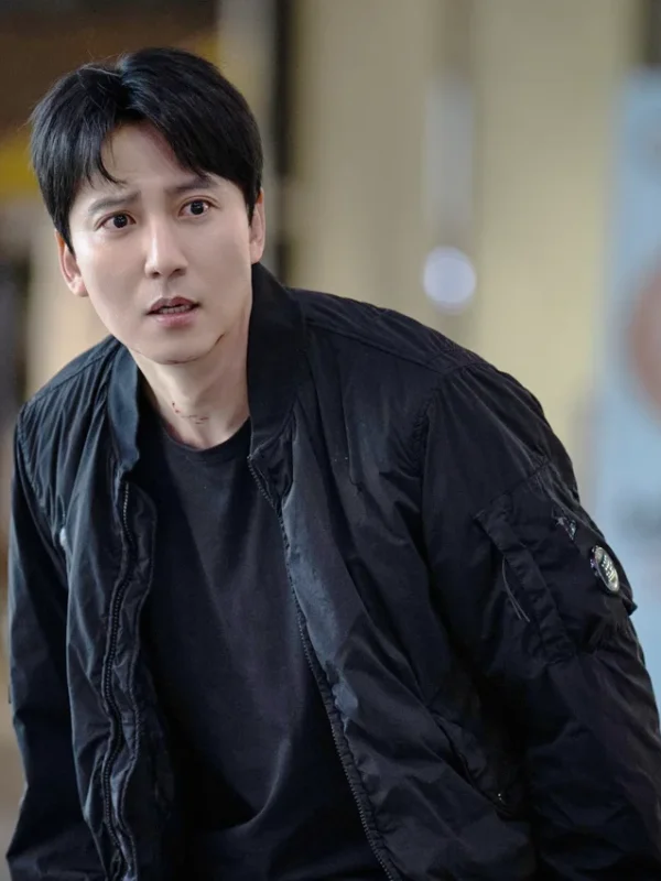 Kim Nam-gil Trigger S01 Black Bomber Jacket