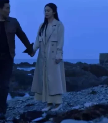 Kim Tae-hee Butterfly S01 Beige Trench Coat