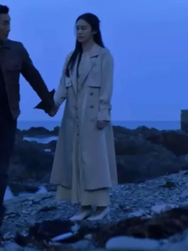 Kim Tae-hee Butterfly S01 Beige Trench Coat