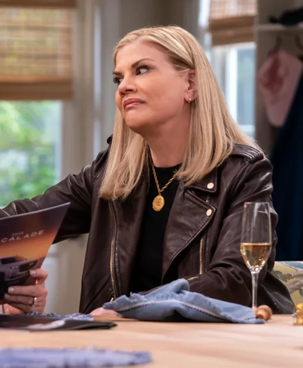Kristen Johnston Leanne S01 Black Leather Jacket Kristen Johnston Leanne S01 Black Leather Jacket