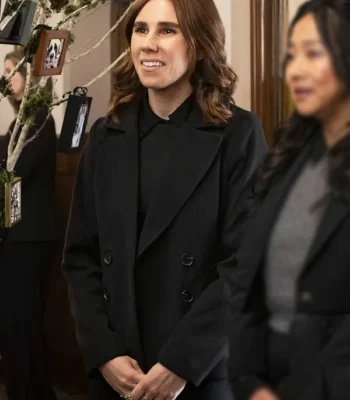 Laid S01 Zosia Mamet Black Wool Peacoat