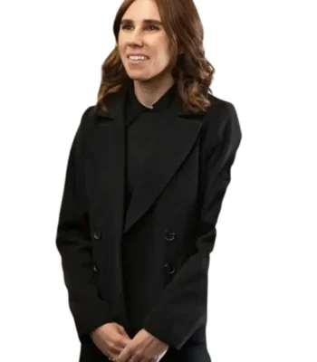 Laid S01 Zosia Mamet Black Wool Peacoat