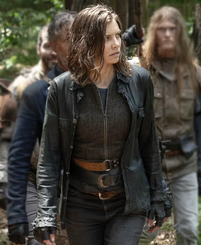 Lauren Cohan The Walking Dead Dead City S02 Black Jacket Lauren Cohan The Walking Dead Dead City S02 Black Jacket