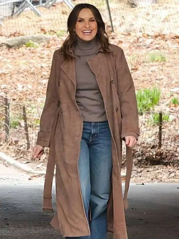Law and Order SVU Olivia Benson Suede Coat