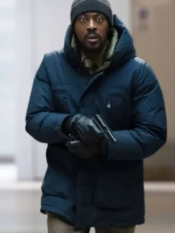 Law and Order David Ajala Puffer Hooded Jacket