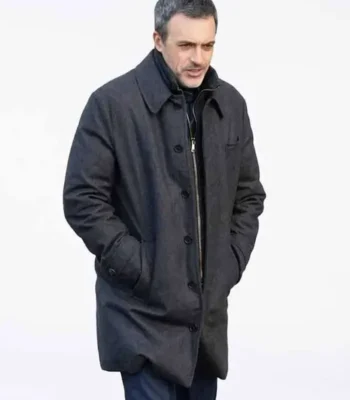 Law and Order S25 Vincent Riley Grey Wool Coat