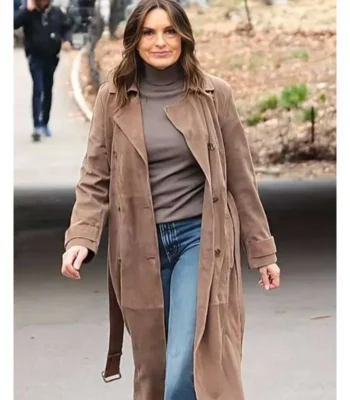 Law and Order SVU Olivia Benson Suede Coat
