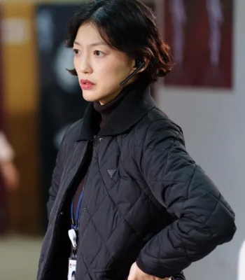 Lee El Queen Mantis S01 Black Quilted Jacket