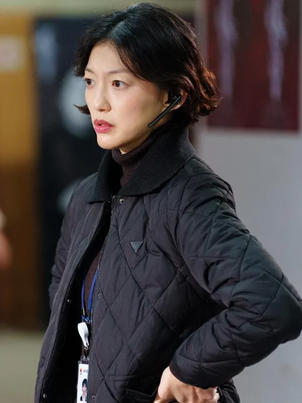 Lee El Queen Mantis S01 Black Quilted Jacket