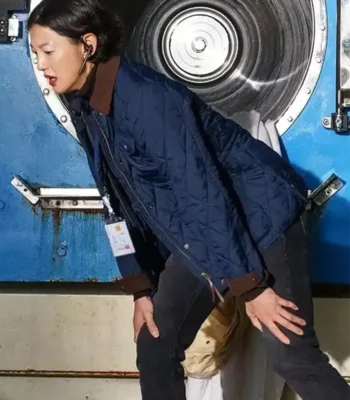 Lee El Queen Mantis S01 Blue Quilted Jacket