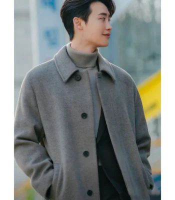 Lee Jong-suk Law and the City S01 Grey Wool Coat