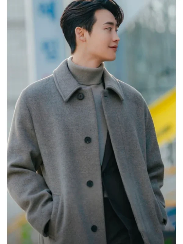 Lee Jong-suk Law and the City S01 Grey Wool Coat