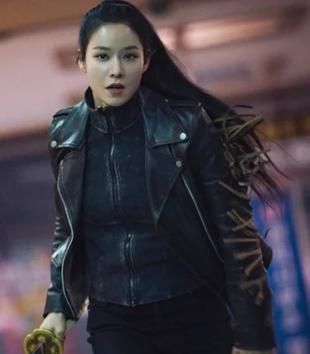 Lee Joo-bin Twelve S01 Black Leather Jacket