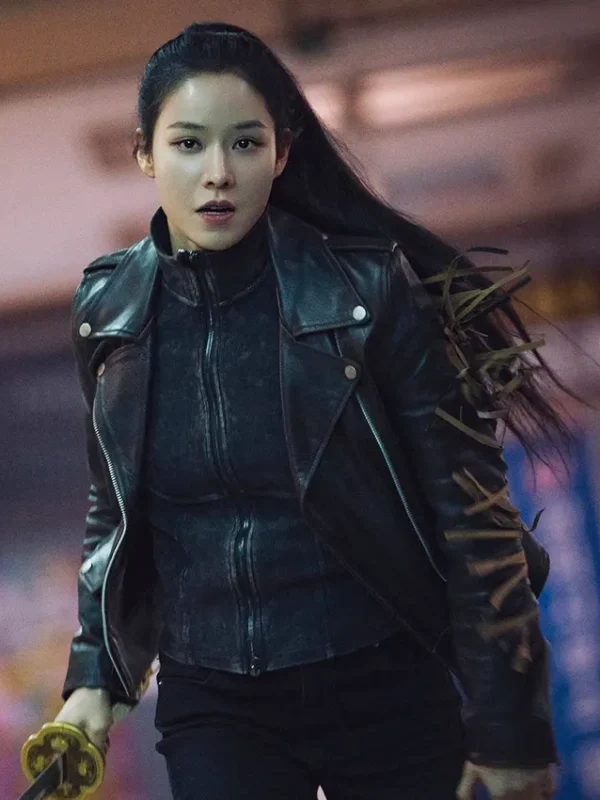 Lee Joo-bin Twelve S01 Black Leather Jacket
