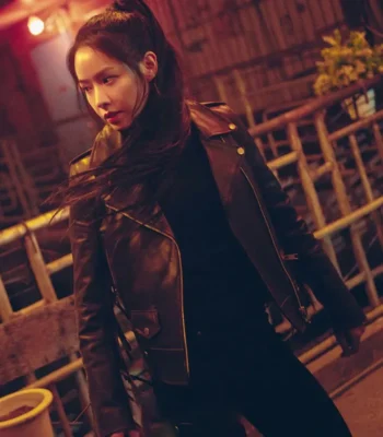 Lee Joo-bin Twelve S01 Black Leather Jacket