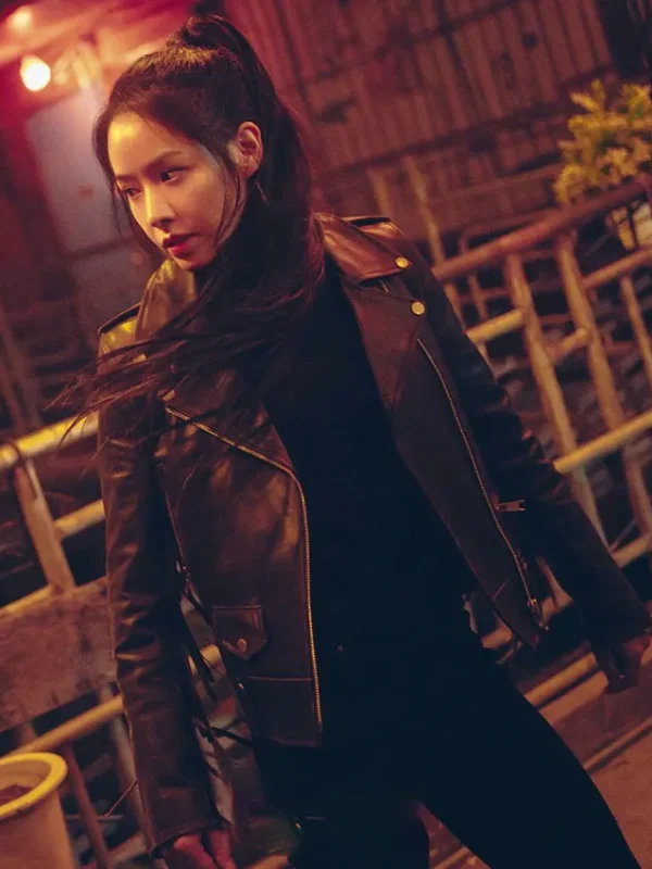 Lee Joo-bin Twelve S01 Black Leather Jacket