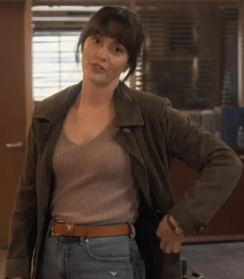 Leighton Meester Good Cop/Bad Cop S01 Brown Coat
