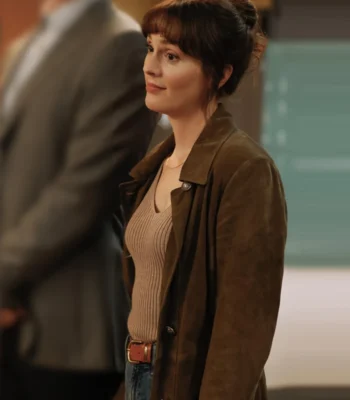 Leighton Meester Good Cop/Bad Cop S01 Brown Coat