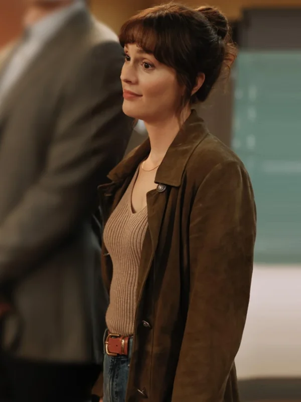 Leighton Meester Good Cop/Bad Cop S01 Brown Coat