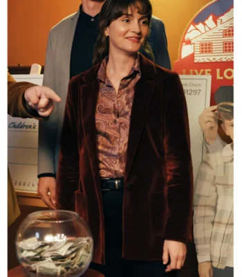 Leighton Meester Good Cop/Bad Cop Velvet Blazer